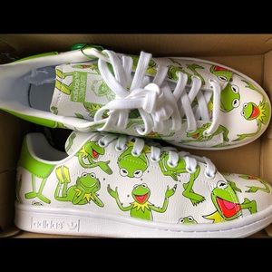 Stan Smith Kermit the Frog Sneakers- Mens size 7/Womens 9